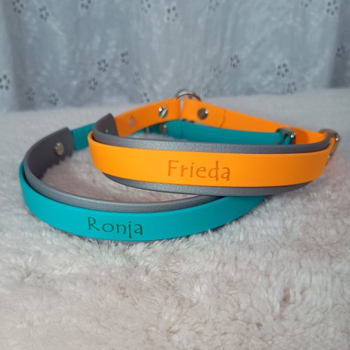 Herzband Zugstopp Halsband unterlegt